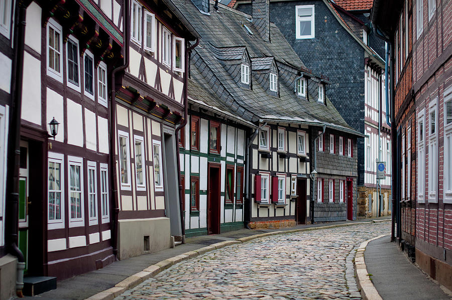 A cobblestone street in Germany Photograph by Naomi Maya
