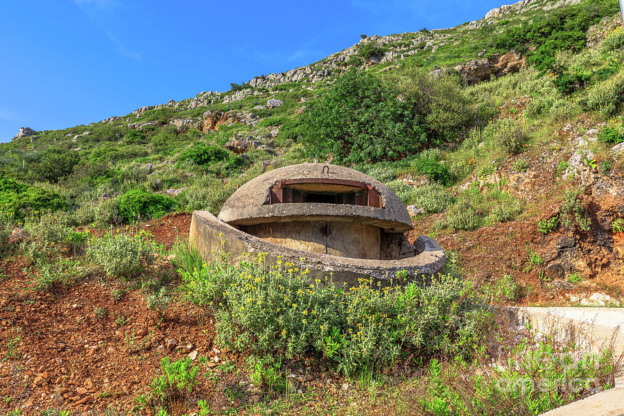 A cold war bunker of Albaniain Borsh Castle Digital Art by Benny Marty