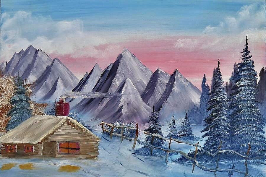 A Cold Winter Painting by Jesse Entz