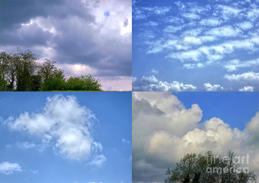 A Collage Of Clouds Photograph