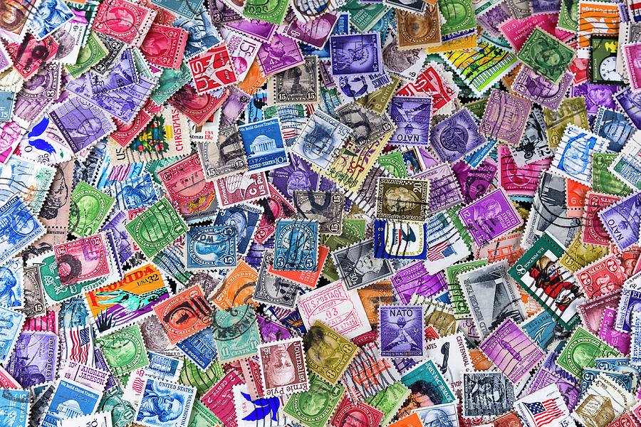 A Collection of  hundreds of postally used Vintage US Postal Pos Photograph by Jack R Perry