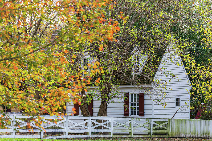 A Colonial House in November Photograph by Rachel Morrison