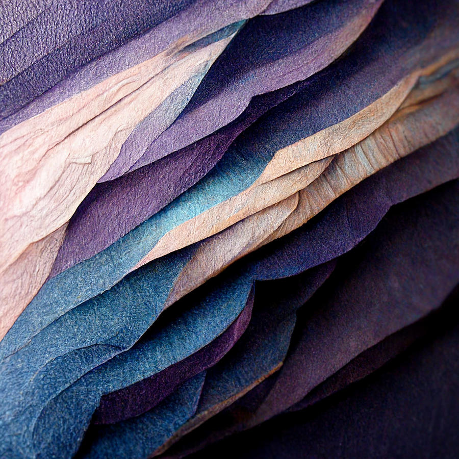 A Color Gradient Of Blue And Purple Hues On Layers Of Fol C12e7642 B15d ...