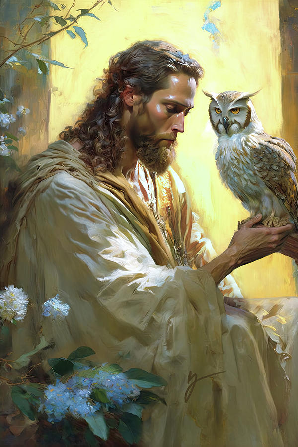 A Companion to Owls Painting by Greg Collins