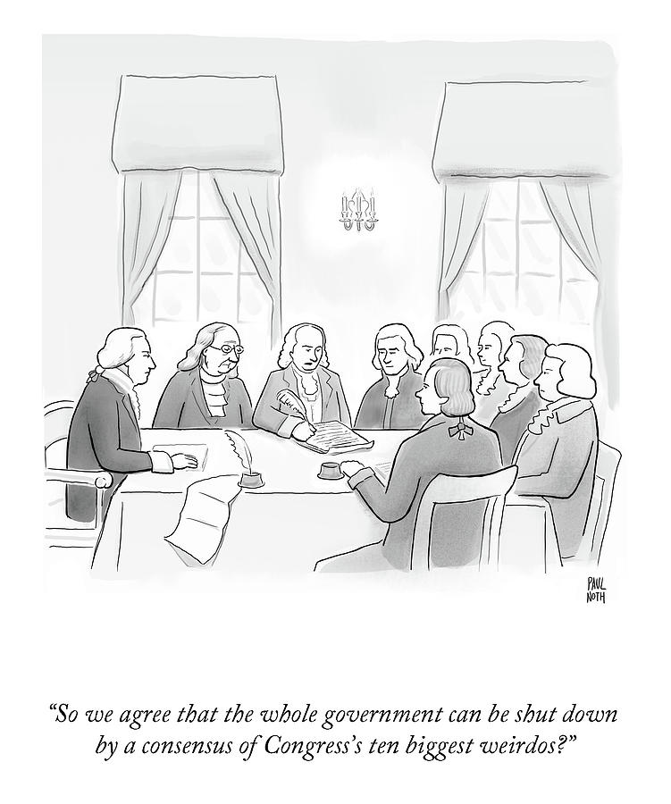 A Consensus of Congresss Ten  Drawing by Paul Noth