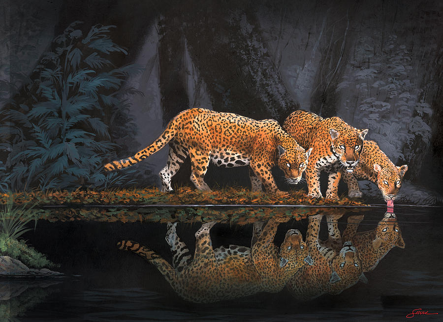 A Cool Drink Painting by Harold Shull A Cool Drink Painting by Harold Shull
