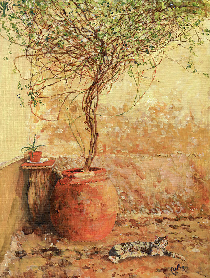 Tree Painting - A corner in Benecid by Margaret Merry