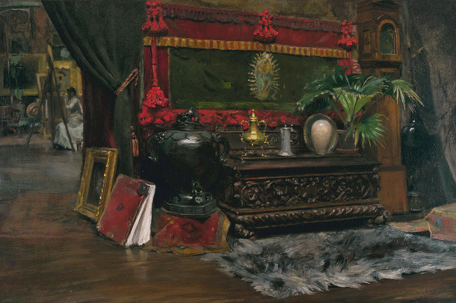William Merritt Chase Painting - A Corner of My Studio  by William Merritt Chase