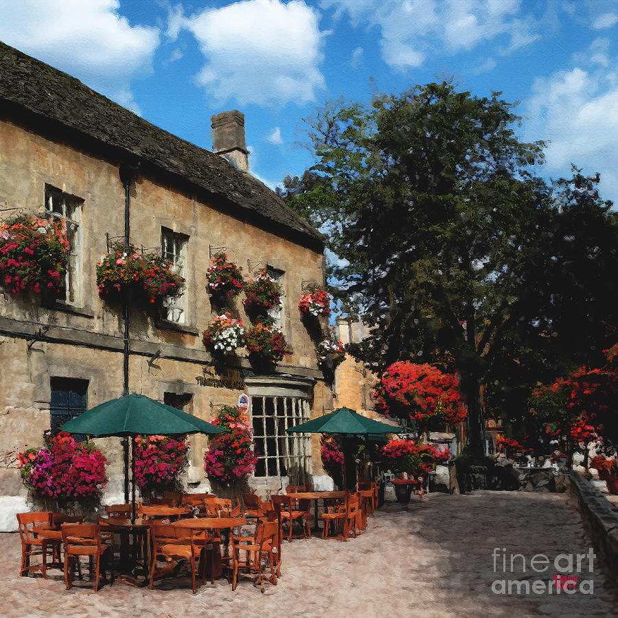 A Cotswolds Cafe Scene Photograph by Brian Watt