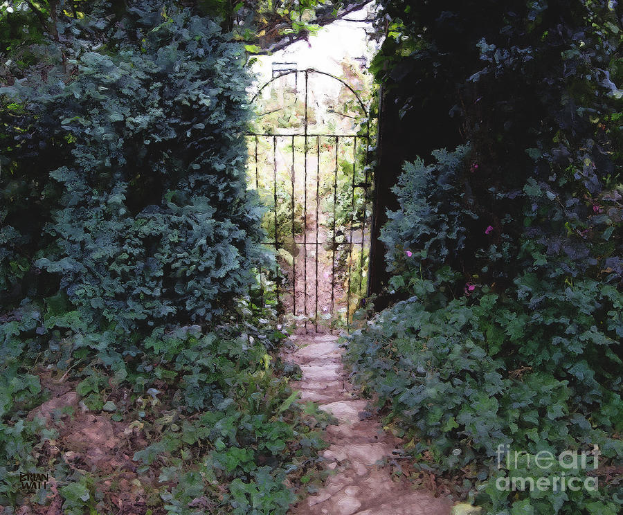 A Cotswolds Garden Gate Photograph by Brian Watt