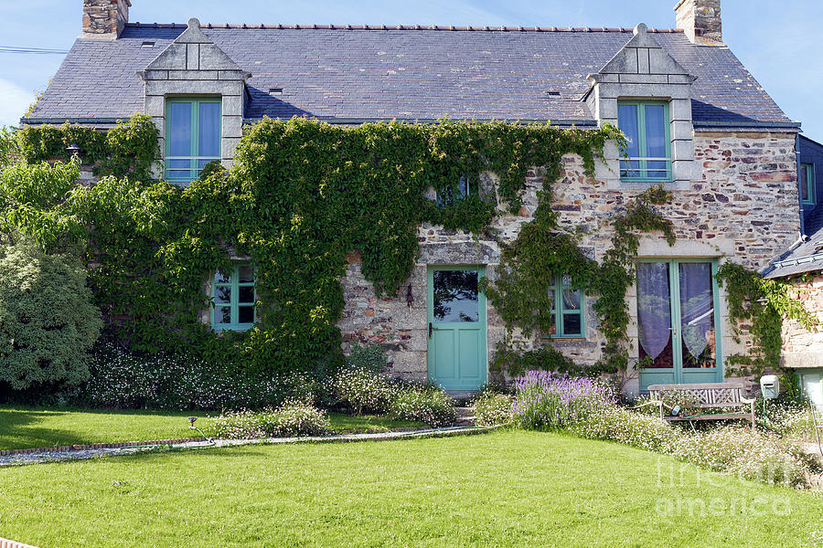 A Cottage in Beganne, Brittany, France Photograph by Elaine Teague