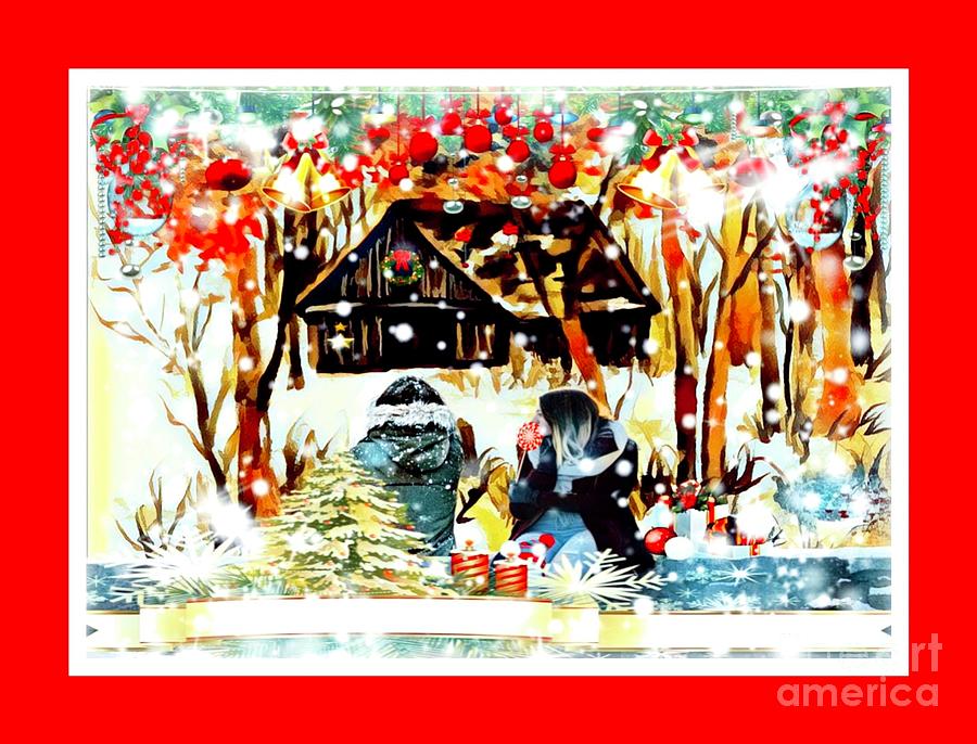 A Country Christmas Mixed Media