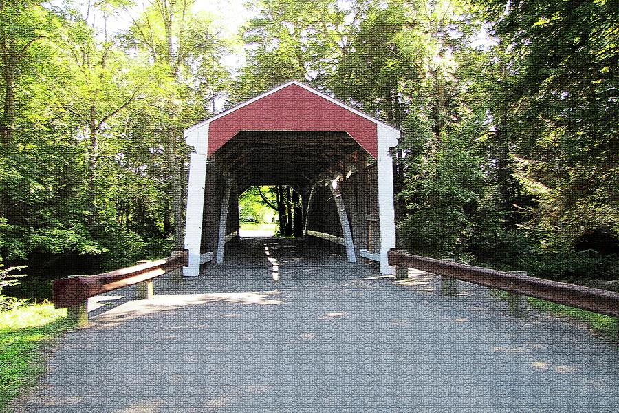 A Covered Bridge Near Lancaster Pennsylvania  Photograph by David Dehner