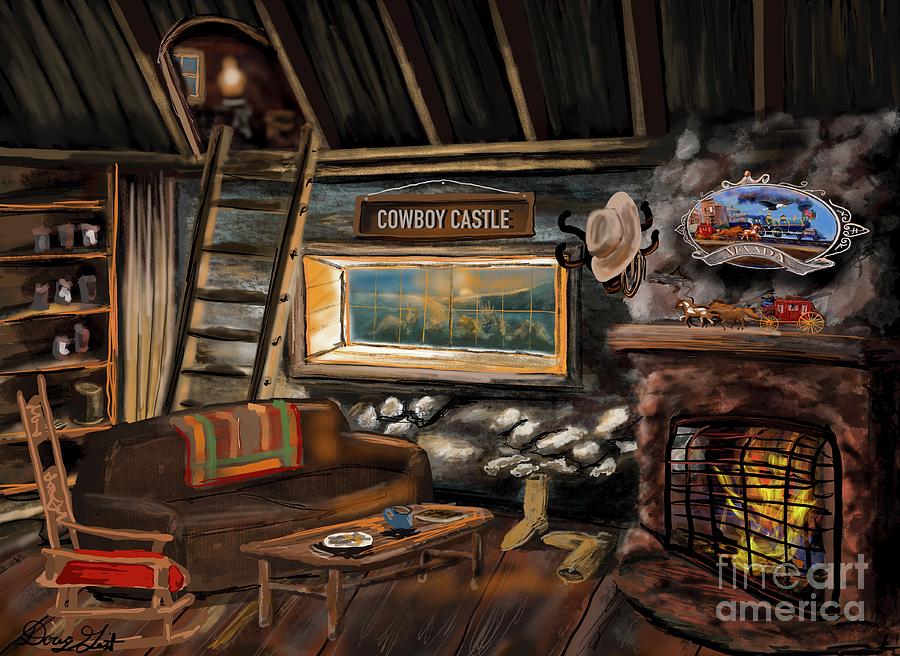 A Cowboy Castle Digital Art by Doug Gist