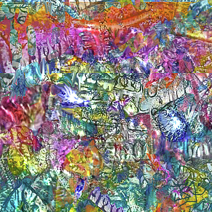 A Crinkle in Time Mixed Media by Jean Batzell Fitzgerald