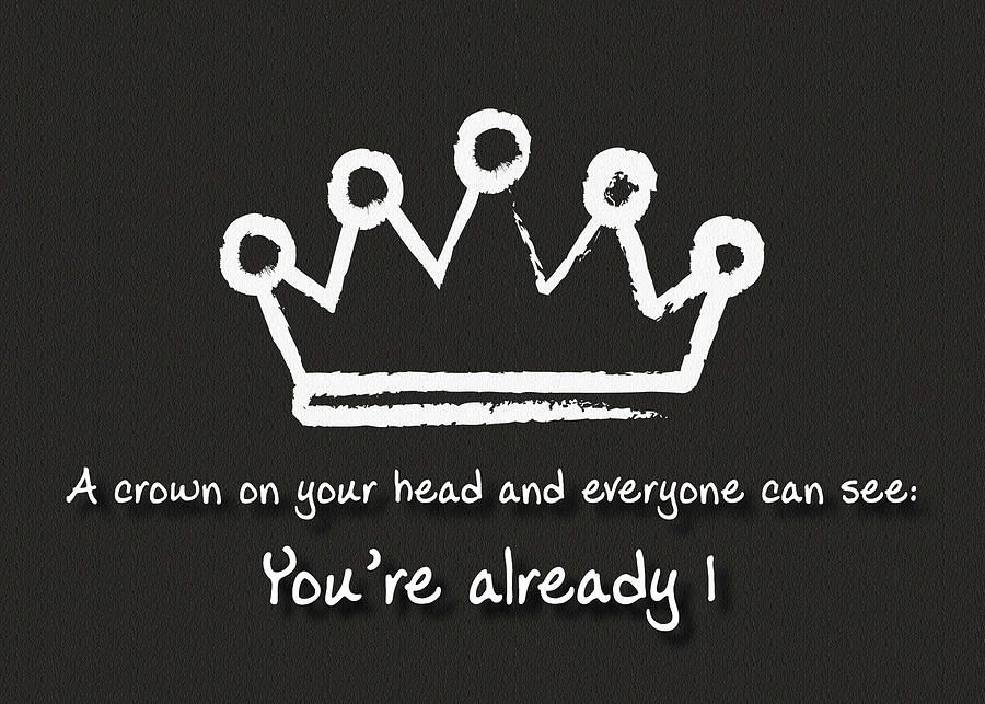 A crown on your head. 1st Birthday Digital Art by Jan Keteleer