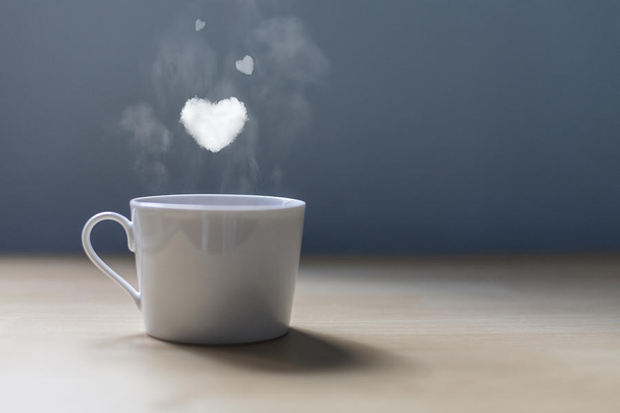 A cup of coffee with lots of love Photograph by Juana Mari Moya