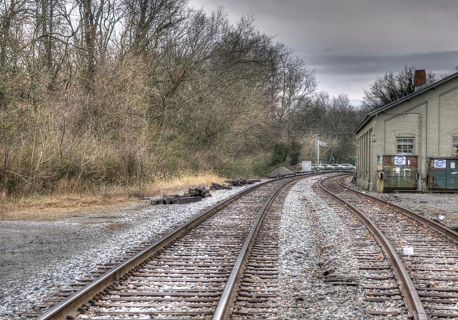 A Curve At The End Of The Tracks Photograph