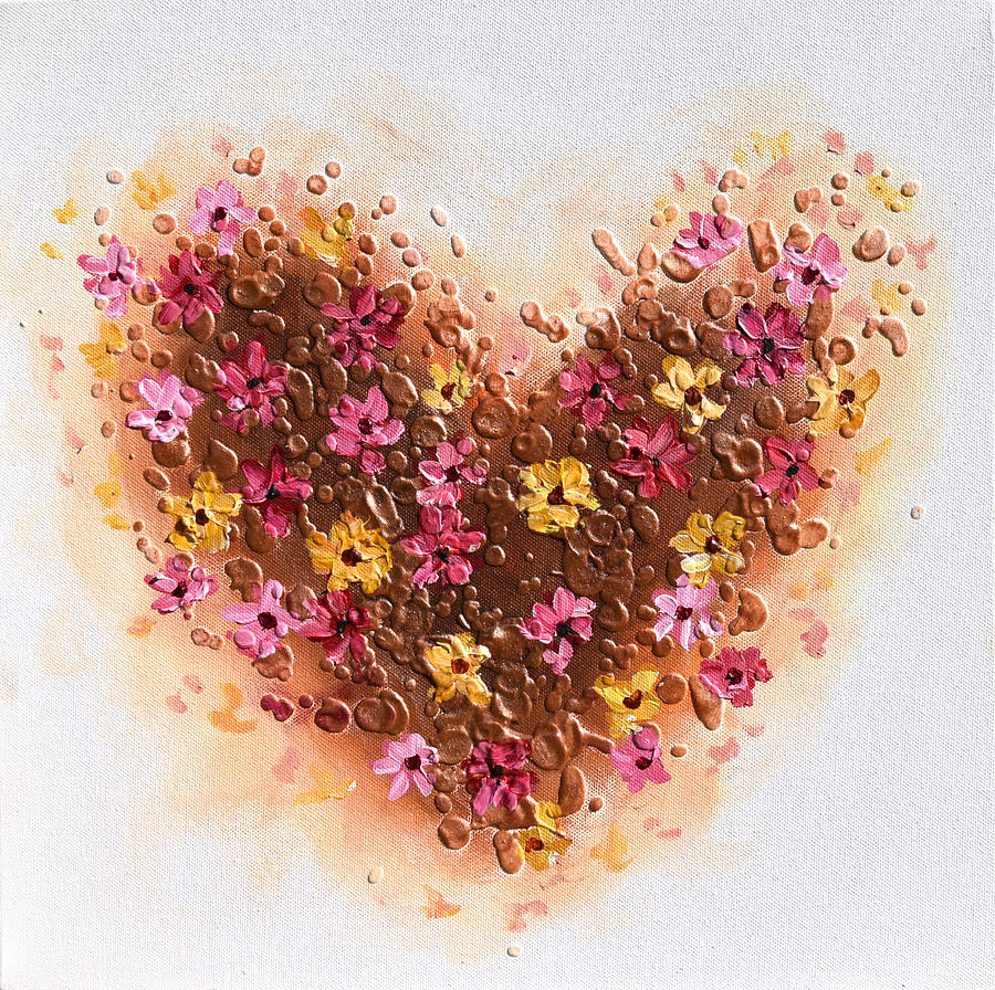 A Daisy Heart Painting by Amanda Dagg