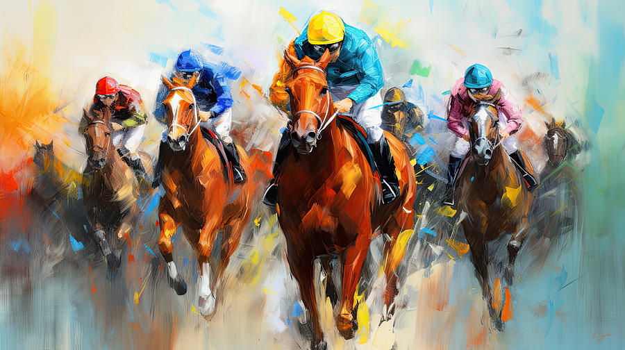 A Dance of Champions Painting by Lourry Legarde
