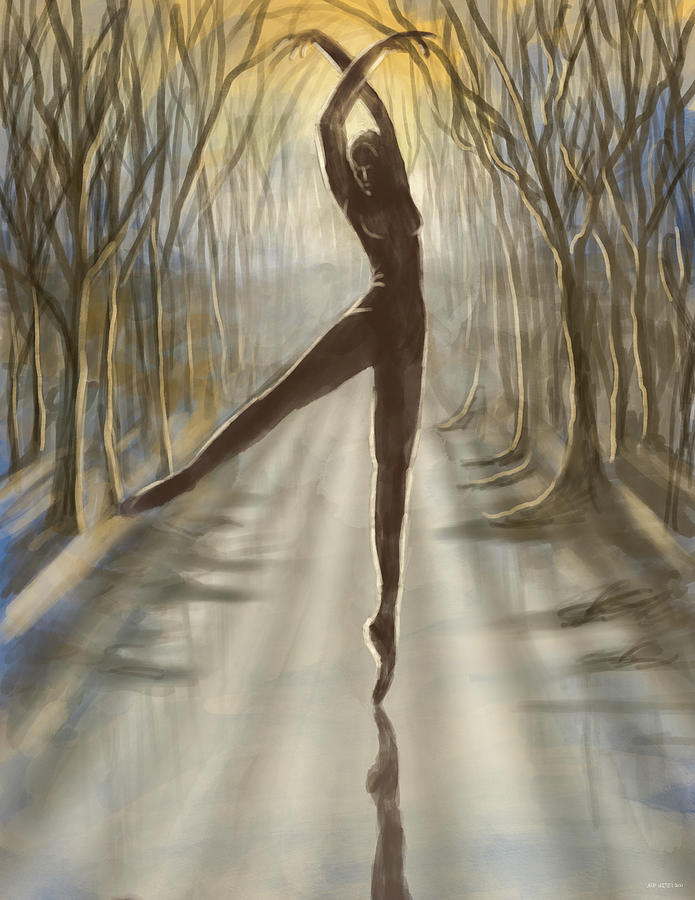A Dancer Dances Digital Art by Larry Whitler