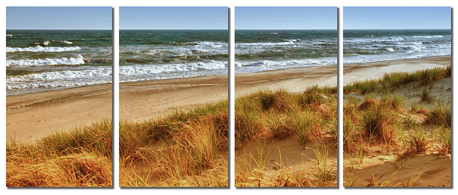 A Day at Hatteras - Quad Photo Mixed Media by Anthony M Davis
