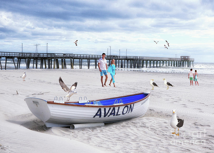 Boat Photograph - A Day At The Beach by Geoff Crego