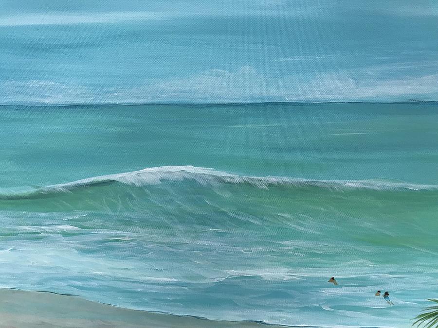 A day at the beach Painting by Sue Dinenno