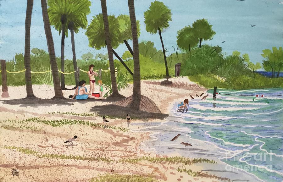 A Day At The Robert G. Simmons Park In Ruskin Florida Painting