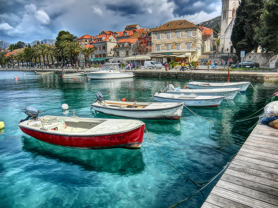 Boat Photograph - A day in Cavtat by Madeline Holleman