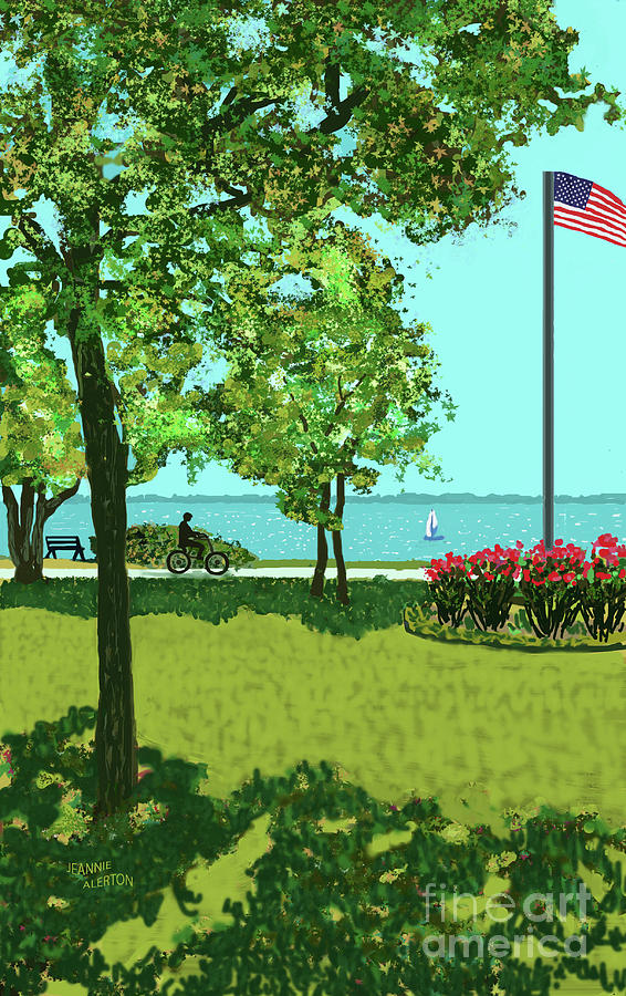 A Day in the Park Digital Art by Jeannie Allerton