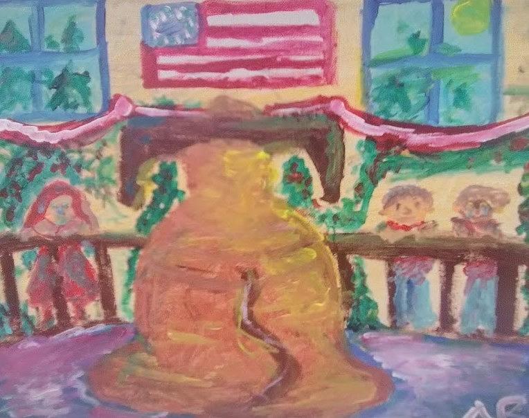 A Day with the Liberty Bell Painting by Andrew Blitman