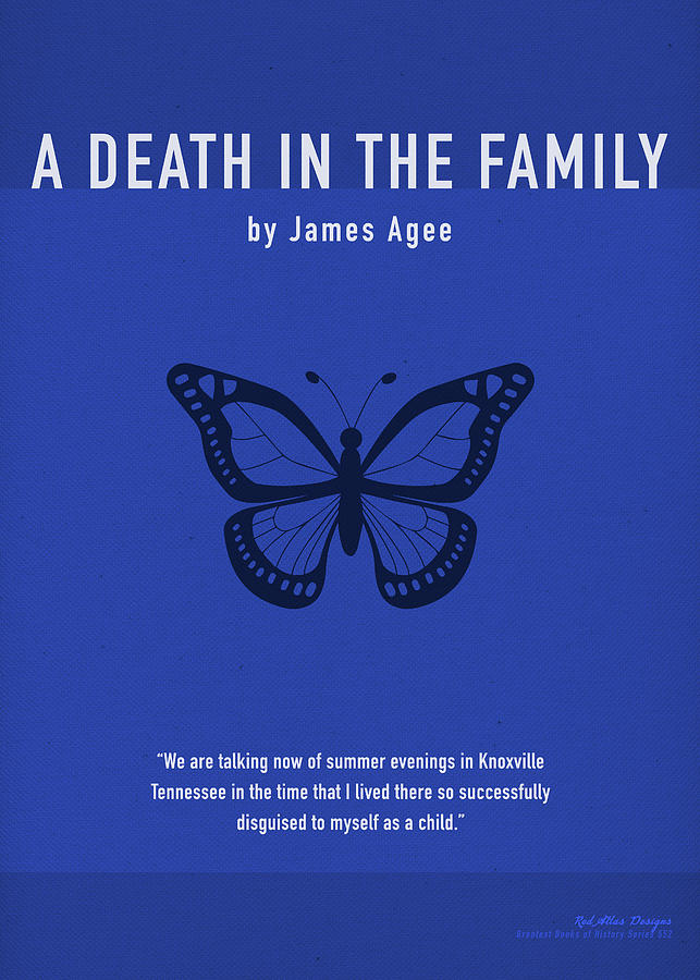 Ever Mixed Media - A Death In The Family by James Agee Greatest Books Ever Art Print Series 552 by Design Turnpike