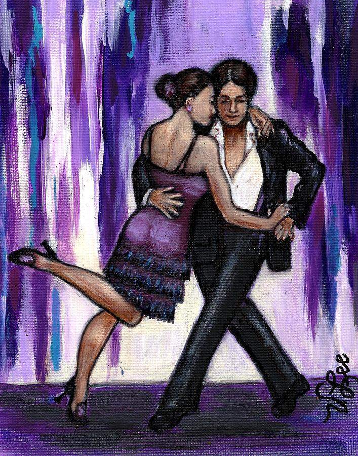 A Decorated Lean---Tango Painting by VLee Watson