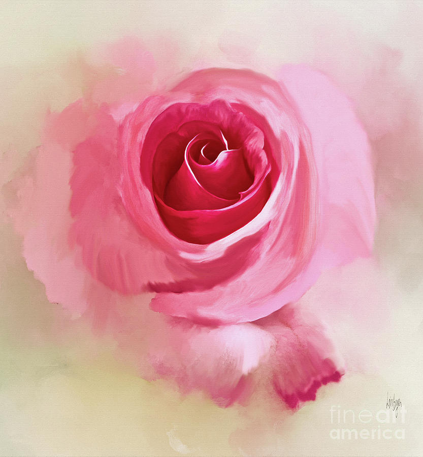 A Delicate Rose Digital Art by Lois Bryan