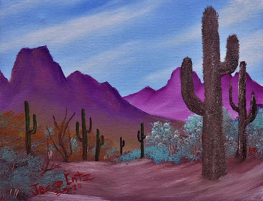 A Desert Glow Painting by Jesse Entz