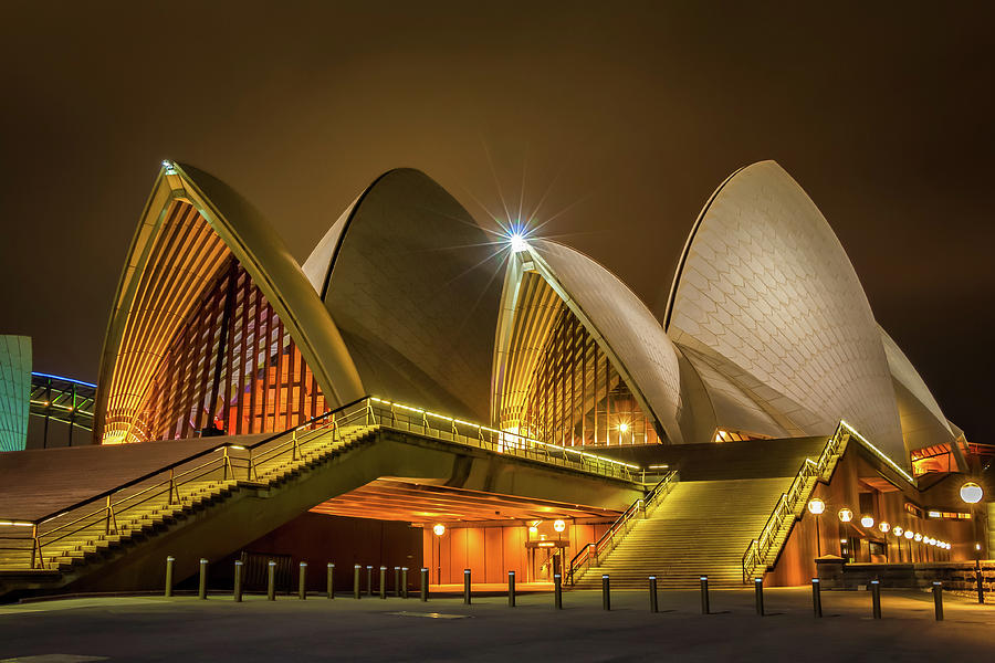 A different angle on the opera house Photograph by Rick Deacon