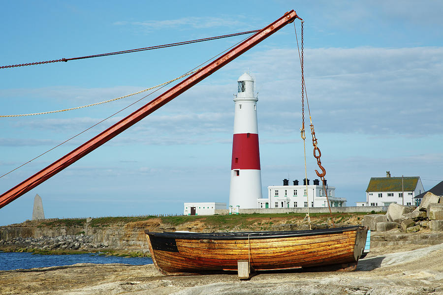 A different view of Portland Bill lighthouse Photograph by Ian Middleton