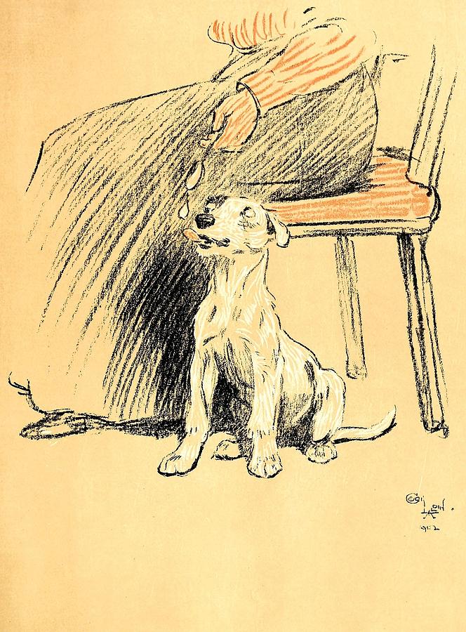 A Dog Day, Tasty Morsel Drawing By Cecil Aldin - Fine Art America