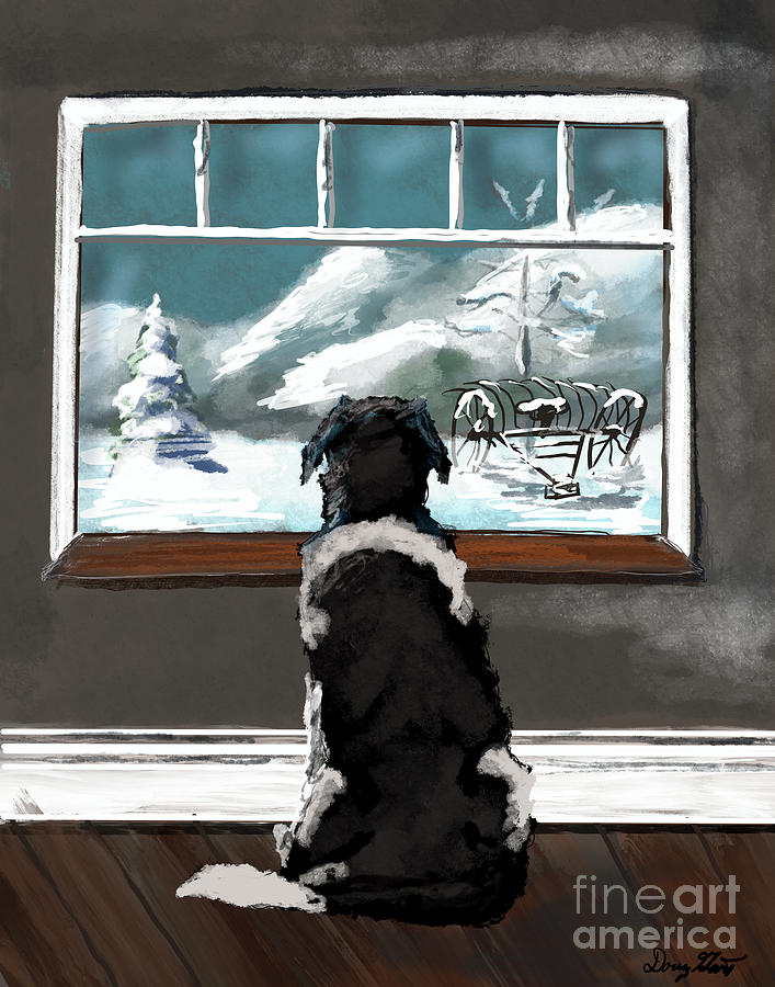 A Dogs Daydream Digital Art by Doug Gist