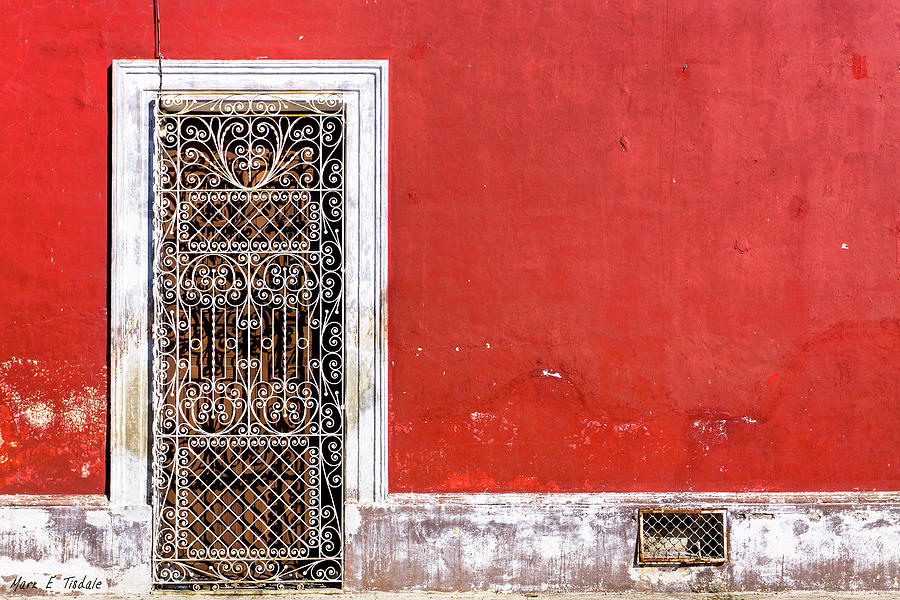 A Door to Remember - Red And Rustic Mexico Photograph by Mark Tisdale