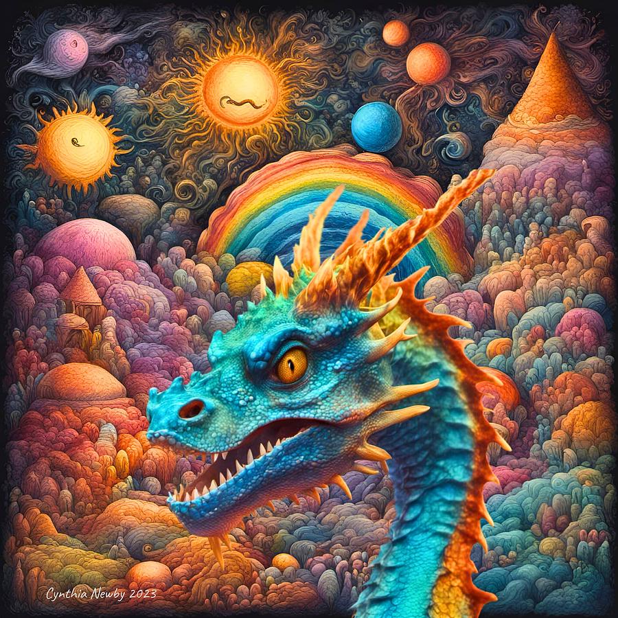 A Dragons World Digital Art by Cindys Creative Corner