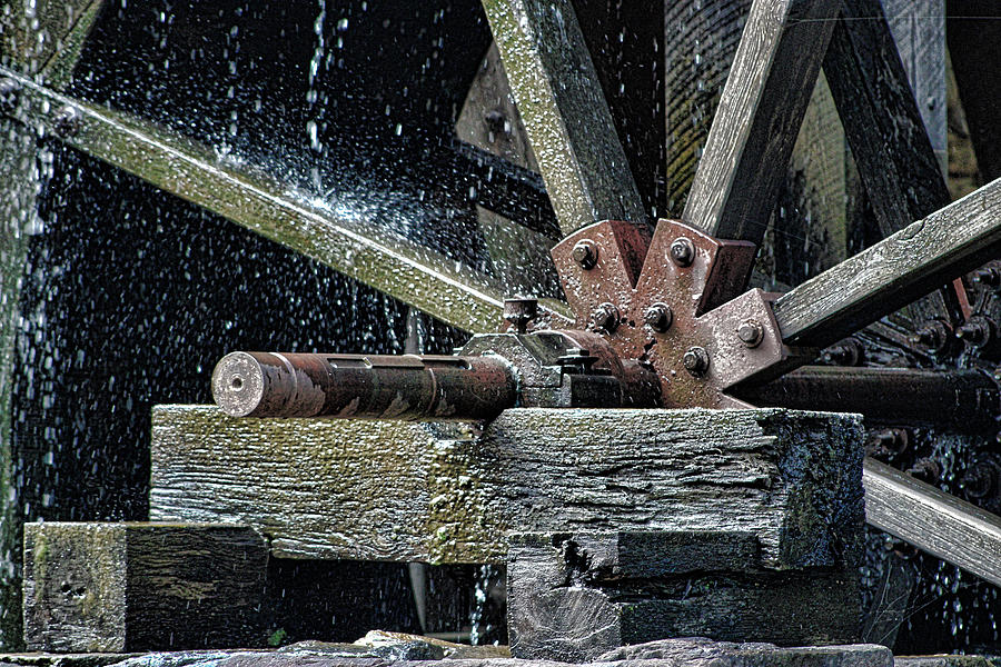 A Dripping Waterwheel Photograph