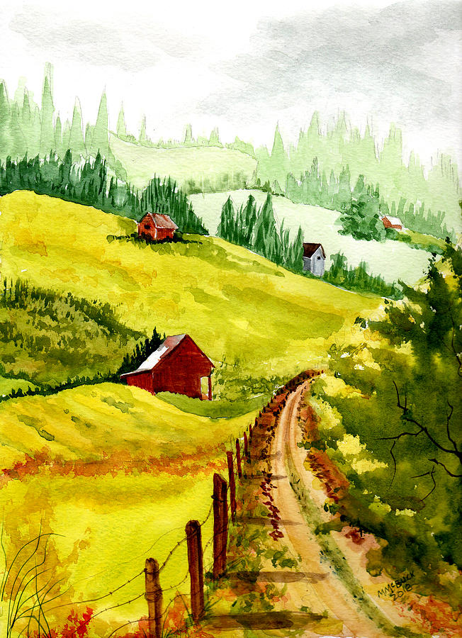 A Drive In The Country Painting