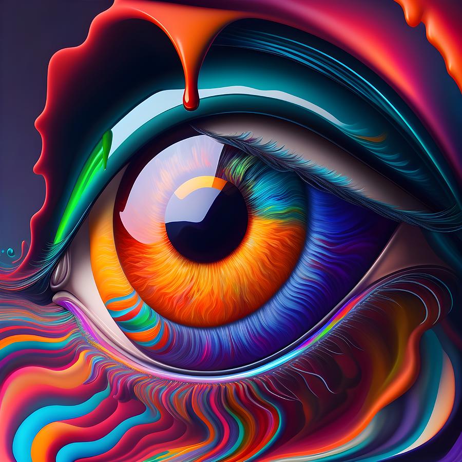 A eye melting Digital Art by Gali Gilor - Pixels