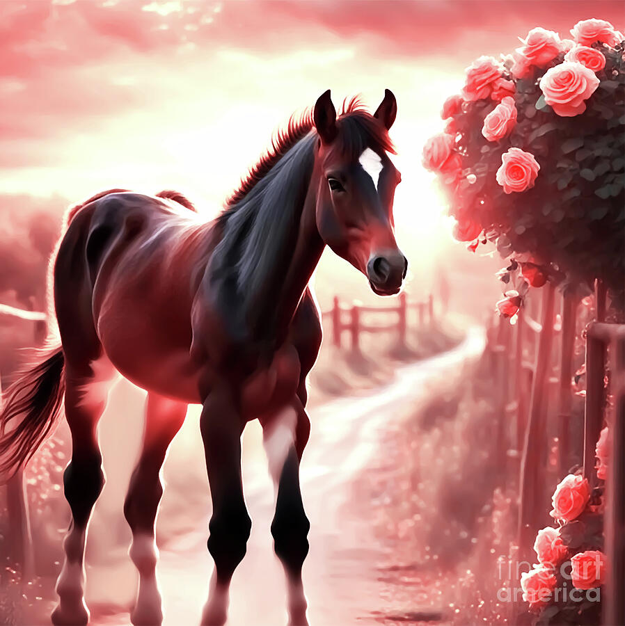 Animal Digital Art - A Fabulous Foal by Eddie Eastwood