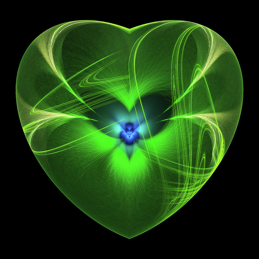 A Fairy in a Green Heart Digital Art by Manpreet Sokhi A Fairy in a Green Heart Digital Art by Manpreet Sokhi