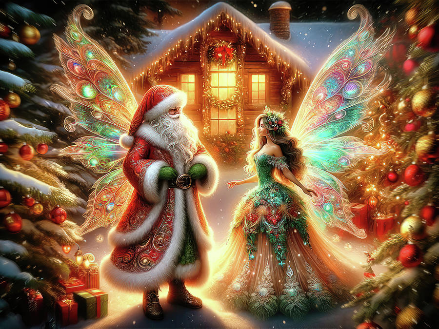 A Fairytale of Frost and Glitter Digital Art by Bill and Linda Tiepelman