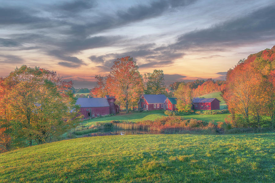 A Fall Morning at Jenne Farm Photograph by Penny Polakoff