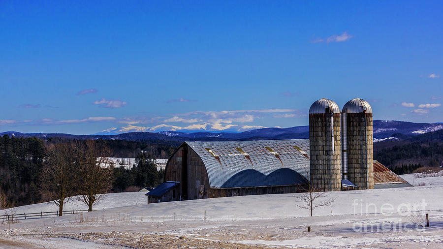 A farm with a view. Photograph by Scenic Vermont Photography